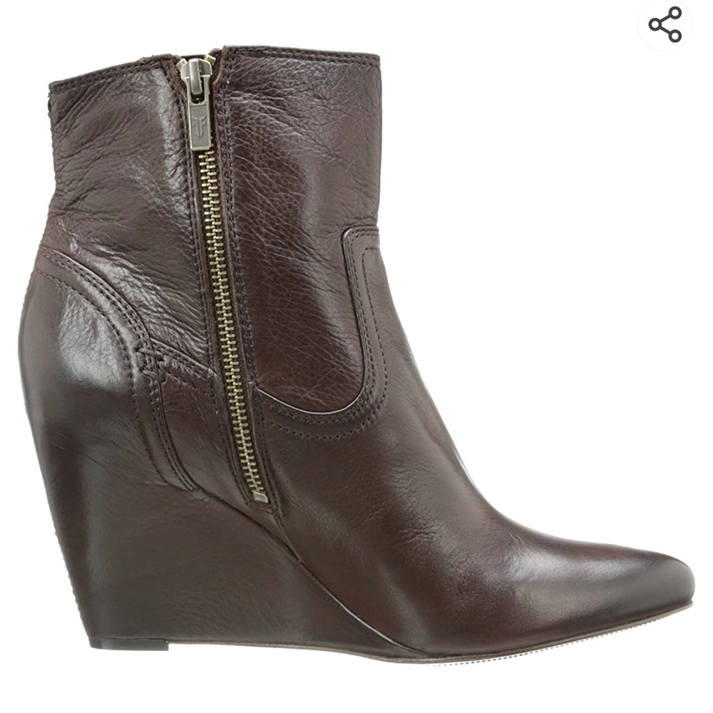 Frye Regina- taupe wedge booties - Picture 8 of 8